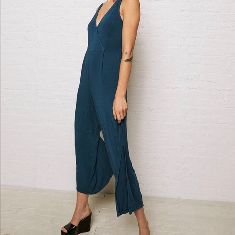 Wide Leg Jersey Jumpsuit